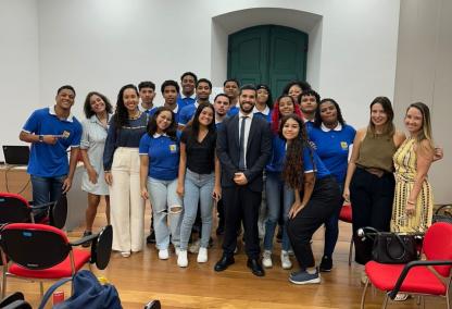 Alunos do PGEduca recebem visita de Juiz de Direito e de Defensora Pública