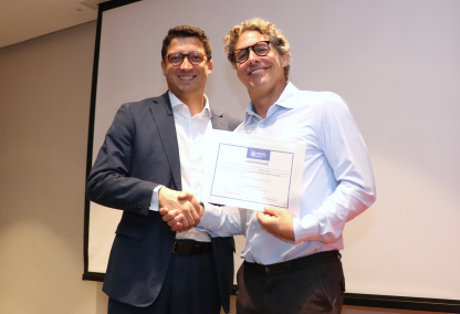PGE-RJ promove palestra com medalhista olímpico Flávio Canto sobre o poder transformador do esporte